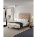 Crosby - Bed With Upholstered Headboard And Slats by HouseOfZazla