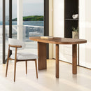 Locke - Modern Upholstered Dining Chair With Frame - Salt / Pepper by HouseOfZazla