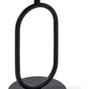 Lantern-shaped Metal End Table, Small Round Side Table, Modern Coffee Drink Cocktail Table, Small Accent Pedestal Table for Living Room Corners Small Spaces, 24'' Height