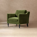 Josephine 33" Upholstered Accent Chair, Olive