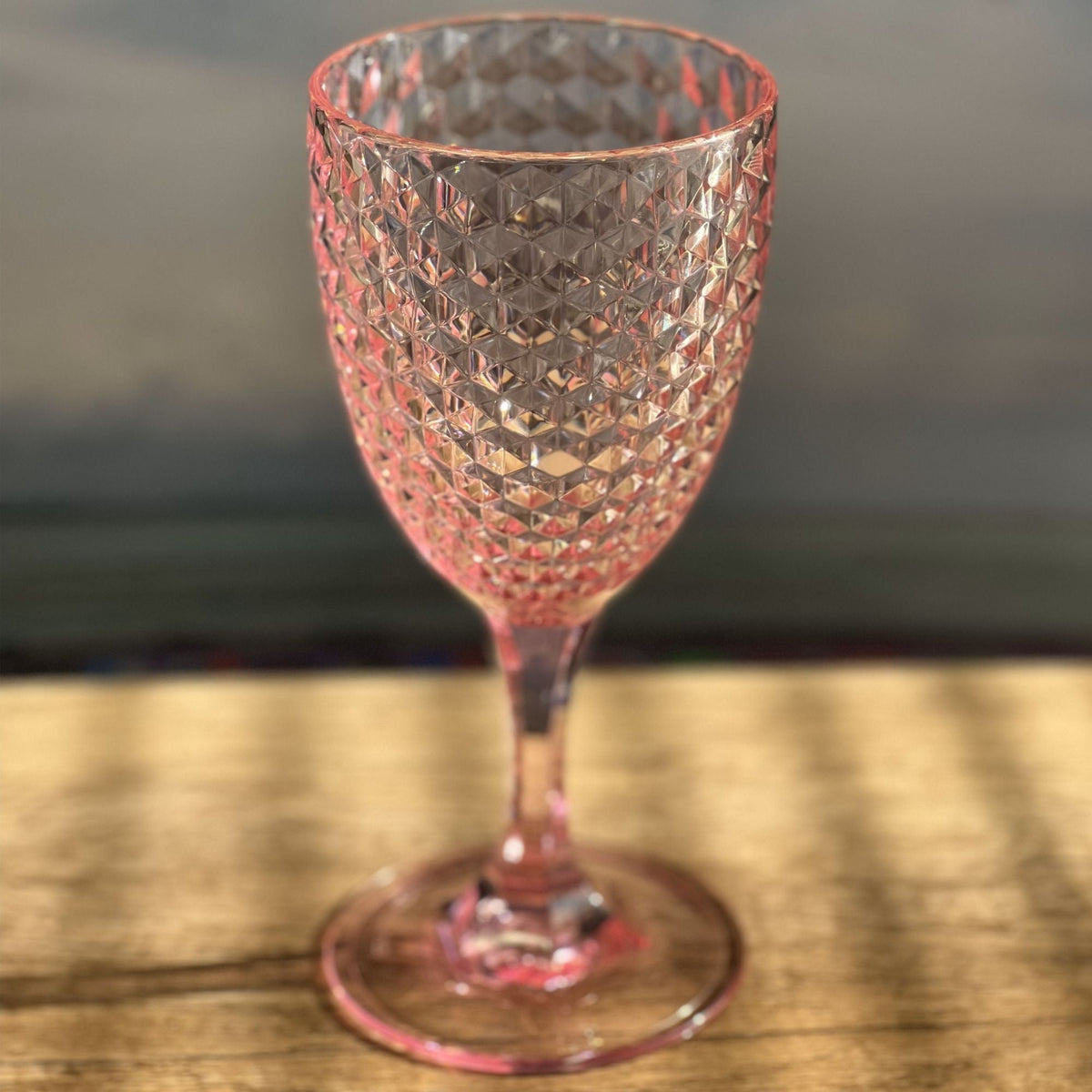 Diamond Cut Plastic Wine Glasses (Set of 4), photo 4 of 18