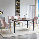 Dining Chairs With Metal Legs And Hollow Back Upholstered Dining Chairs by Unique Piece Furniture