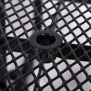 Square Outdoor Steel Picnic Table, With Umbrella Pole by Unique Piece Furniture
