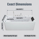 67-Inch Single-Person Luxury Whirlpool Bathtub