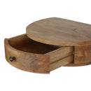 Wall Mounted Rounded Nightstand - Oak by Unique Piece Furniture