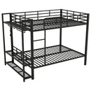 Bunk Bed With Storage Shelves, Clothes Hooks, LED Light by HouseOfZazla