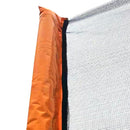 14Ft Powder Coated Advanced Trampoline With Basketball Hoop Inflator And Ladder (Outer Safety Enclosure) - Orange by HouseOfZazla