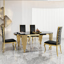 Oval Dining Table With Glass Top And Stainless Steel Base by HouseOfZazla