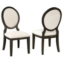 Fulton - Oval Back Dining Side Chair (Set of 2) - Espresso by HouseOfZazla