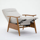 Vaughn - Push Back Recliner With Solid Hardwood Legs by HouseOfZazla