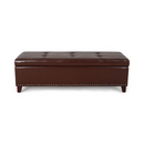 Large Upholstered Ottoman with Storage