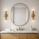 Reverie - Double Lights Bathroom Wall Sconce Over Mirror - Clear / Gold by Unique Piece Furniture