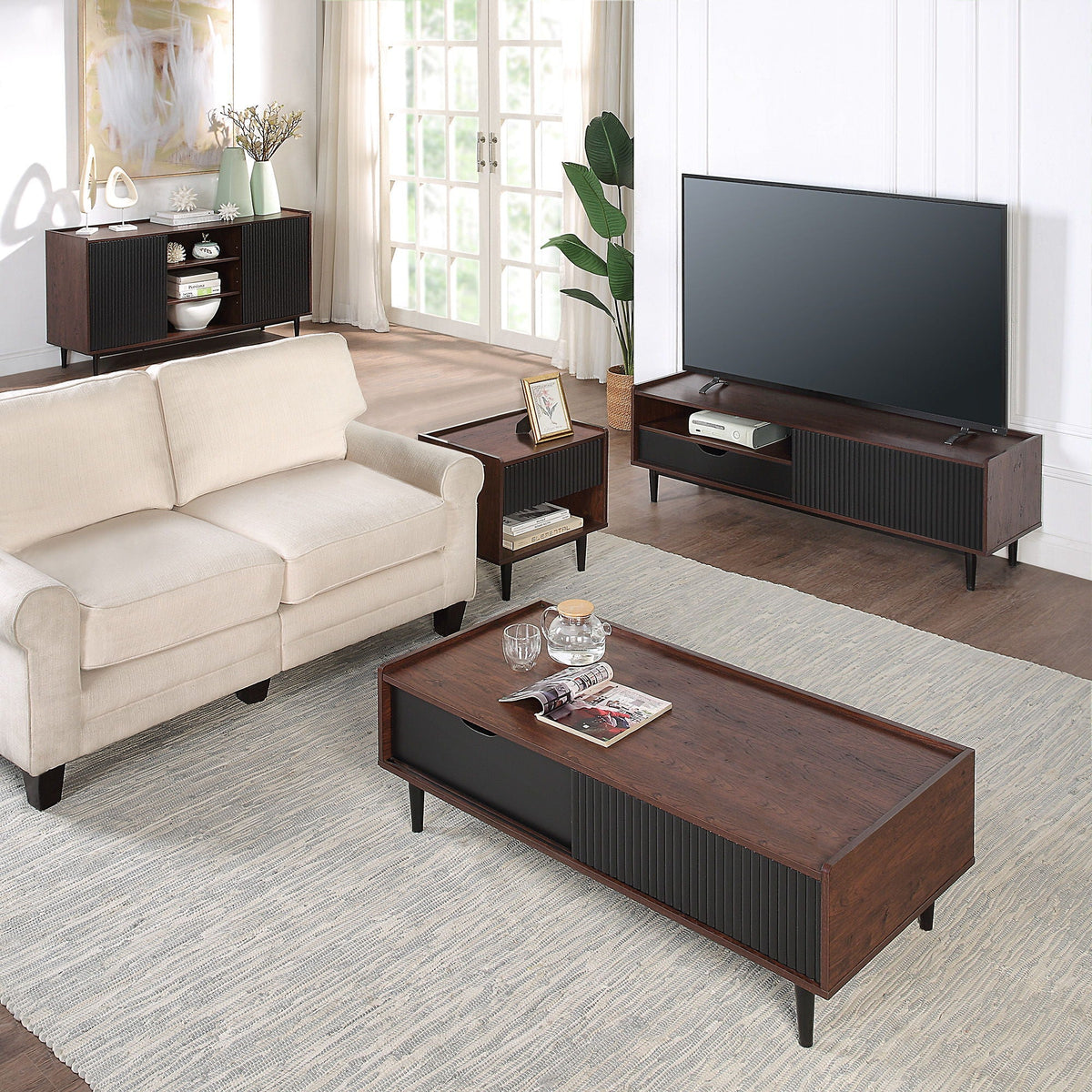 Duane - Fluted TV Stand, photo 5 of 24