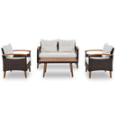4 Piece Garden Furniture, Patio Seating Set by Unique Piece Furniture