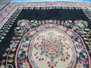 9' X 12' Decorative Chinese Aubusson Hand Knotted Pile Wool Rug Black Nice