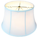 17"W x 10"H White Floor Shantung Lampshade