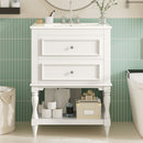 24" Bathroom Vanity with Ceramic Sink