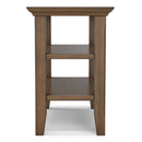 Acadian - Narrow Side Table - Rustic Brown