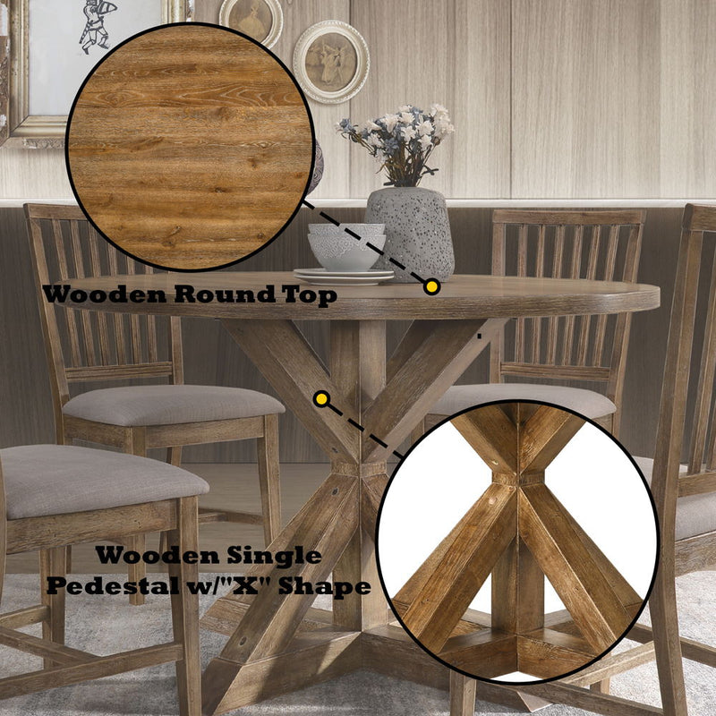 Wallace II - Dining Table - Weathered Oak, photo 2 of 7