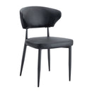 Minimalist Ergonomic Dining Chair With Curved Backres (Set of 4) by Unique Piece Furniture