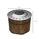 Smokeless Fire Pit with Fireproof Mat - 20.5' Barrel Style Portable Wood Burning Firepit