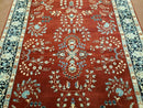 4' X 6' Vintage Handmade Pakistani Rug Highly Detailed Red