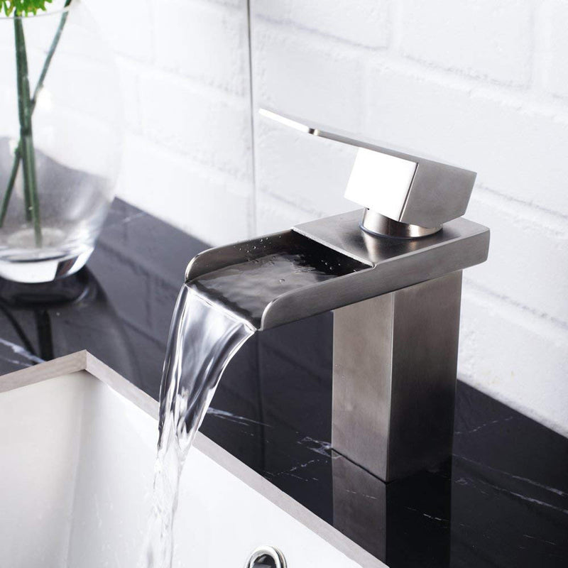 Single Handle Bathroom Faucet - Brushed Nickel, photo 2 of 5