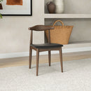 Destiny - Dining Chairs (Set of 2) - Black / Dark Brown by HouseOfZazla