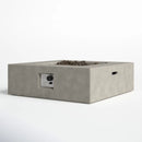 Outdoor Fire Pit Table - Natural / White