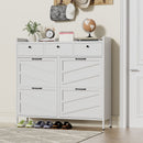 Shoe Cabinet With Flip Drawers