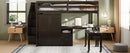 Loft Bed With Stairs, Bookshelf, Drawers, Desk & Wardrobe, Space Saving Multifunctional Furniture by HouseOfZazla