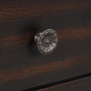 48" Solid Pine Wood Top Console Table, Modern Entryway Sofa Side Table with 3 Storage Drawers and 2 Shelves. Easy to Assemble (Black)