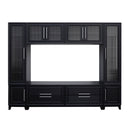 Wall Unit Modern Entertainment Center With Glass Doors by HouseOfZazla