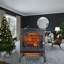 3D Flame Electric Infrared Quartz Fireplace Stove With Remote Control by Unique Piece Furniture