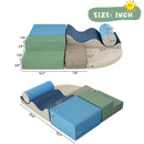 Soft Climb And Crawl Foam Playset 6 In 1, Soft Play Equipment Climb And Crawl Playground For Kids, Kids Crawling And Climbing Indoor Active Play Structure - Colorful by HouseOfZazla