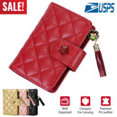 Women Wallet PU Leather Lady Clutch Case Credit Card Holder ID Card Window Coin Purse w/ Tassel For Girls