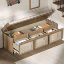 TREXM 48" Entryway Shoe Bench