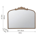 Arch Mirror, Baroque Inspired Wall Decor For Bathroom, Bedroom, Living Room by HouseOfZazla