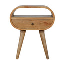Circular Open Bedside Nightstand by HouseOfZazla