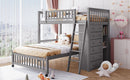 Bunk Bed With 6 Drawers And Flexible Shelves, Bottom Bed With Wheels by HouseOfZazla