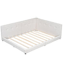 Modern Upholstered Platform Bed With USB Ports And LED Belt