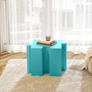 3-Piece Artistic Puzzle Table Set with Modular Interlocking Design by HouseOfZazla