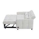 Loveseat Sofa Pull-Out Bed With Adjustable Backrest, 3 USB Ports And 2 Lumbar Pillows For Living Room by HouseOfZazla
