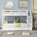 Stairway Bunk Bed With Storage And Guard Rail For Bedroom by Unique Piece Furniture