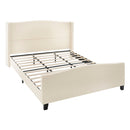 Platform Bed Frame With Tall Headboard And High Footboard by HouseOfZazla