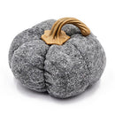 Set of 3 Plush Fabric Pumpkins in Brown