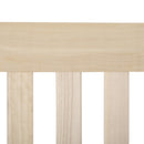 2-Seater Hanging Porch Swing Outdoor Patio Swing Chair Seat with Slatted Build and Chains, 440lbs Weight Capacity, Natural