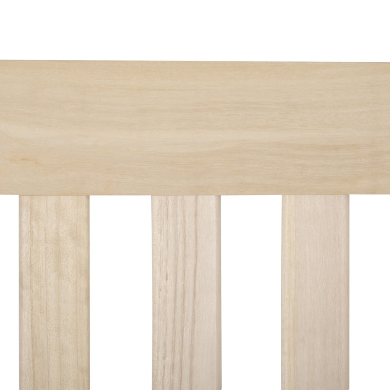 2-Seater Hanging Porch Swing Outdoor Patio Swing Chair Seat with Slatted Build and Chains, 440lbs Weight Capacity, Natural