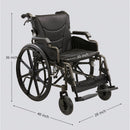 Lightweight Foldable Transport Wheelchair For Adults With Double X Force Support by HouseOfZazla