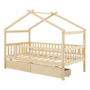 House Bed With 2 Drawers